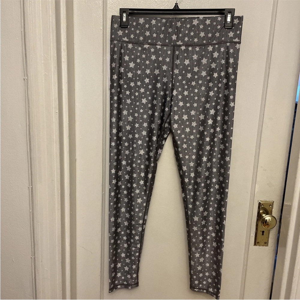 TEREZ Star Print Performance High Waits Leggings Size XL NWT.